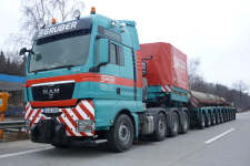 Transport einer Industriewelle
